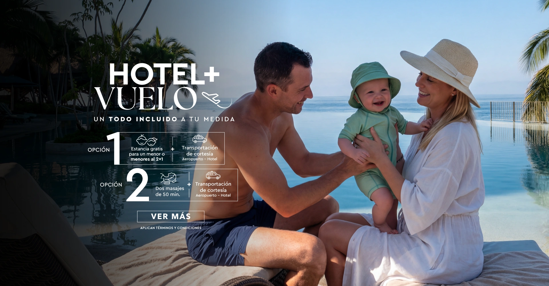 Paquete de Hotel + Vuelo todo incluido Punta de Mita