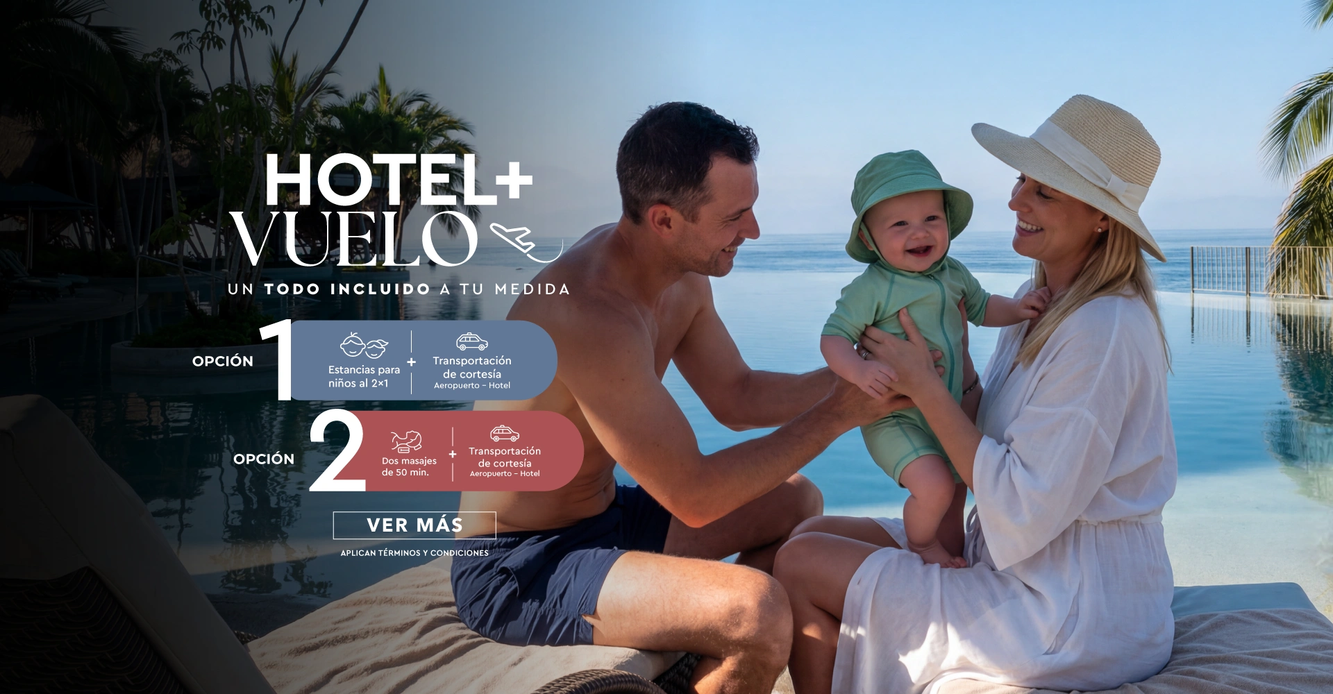 Paquete de Hotel + Vuelo todo incluido Punta de Mita