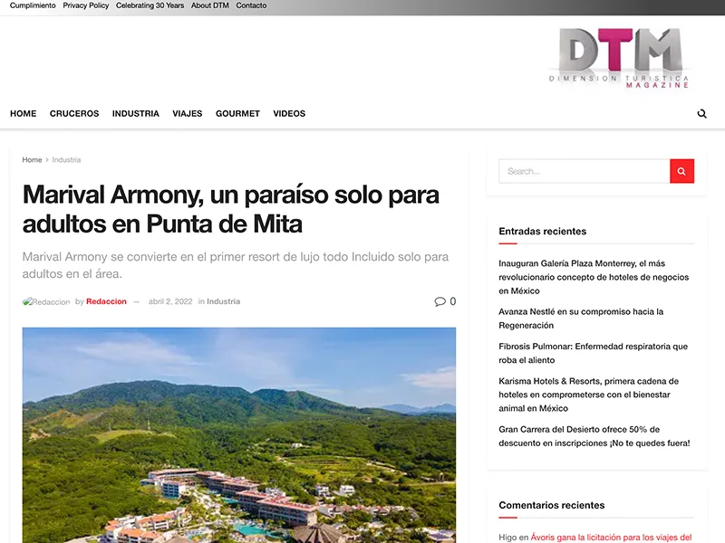 Marival Armony, un paraíso solo para adultos en Punta de Mita